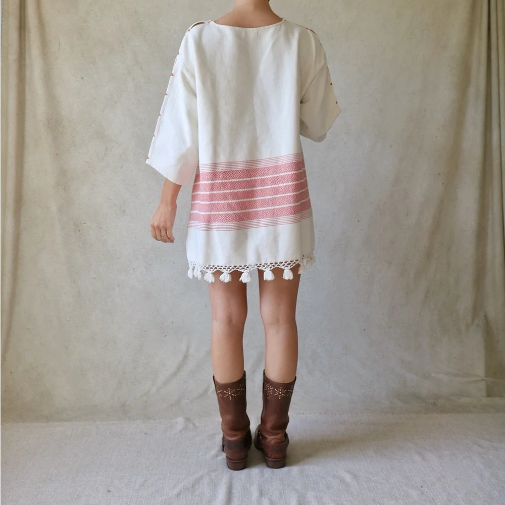 Proud Mary Woven Cotton Tribal/Ethnic Tunic - Picture 3 of 8